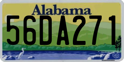 AL license plate 56DA271