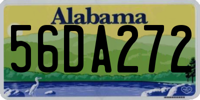 AL license plate 56DA272