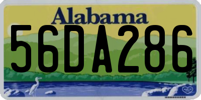 AL license plate 56DA286