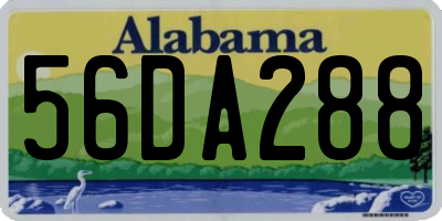AL license plate 56DA288