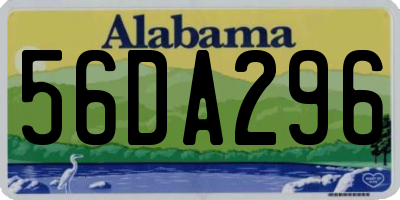 AL license plate 56DA296