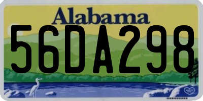 AL license plate 56DA298