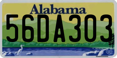 AL license plate 56DA303