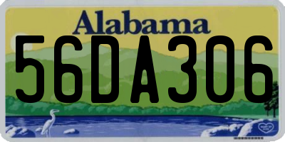 AL license plate 56DA306