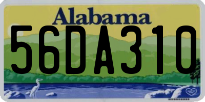 AL license plate 56DA310