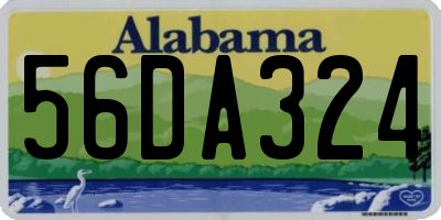 AL license plate 56DA324