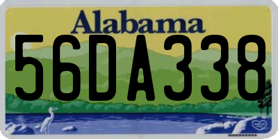 AL license plate 56DA338