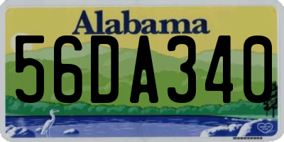 AL license plate 56DA340