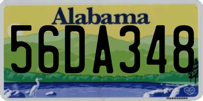 AL license plate 56DA348