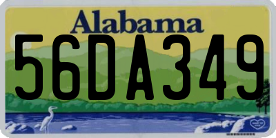 AL license plate 56DA349