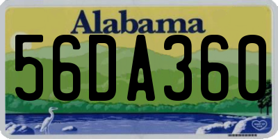 AL license plate 56DA360