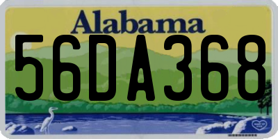 AL license plate 56DA368