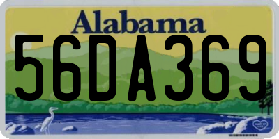 AL license plate 56DA369