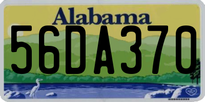 AL license plate 56DA370