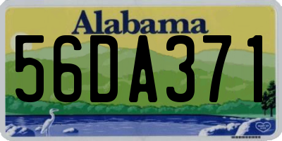 AL license plate 56DA371