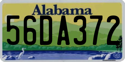 AL license plate 56DA372