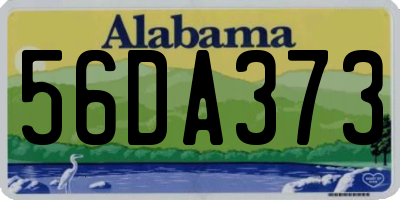 AL license plate 56DA373