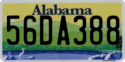 AL license plate 56DA388