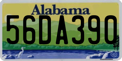 AL license plate 56DA390