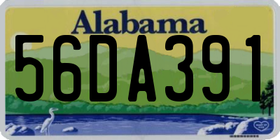 AL license plate 56DA391