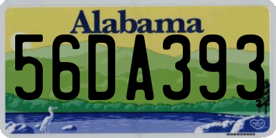 AL license plate 56DA393