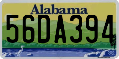 AL license plate 56DA394