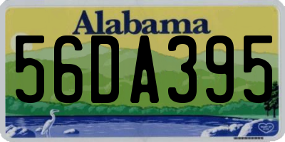 AL license plate 56DA395