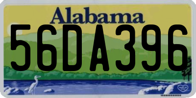AL license plate 56DA396