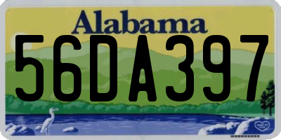 AL license plate 56DA397