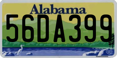 AL license plate 56DA399