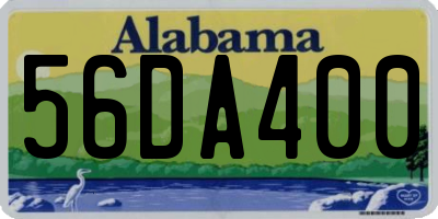 AL license plate 56DA400