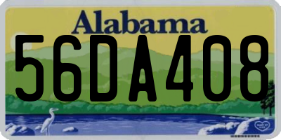 AL license plate 56DA408
