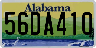 AL license plate 56DA410