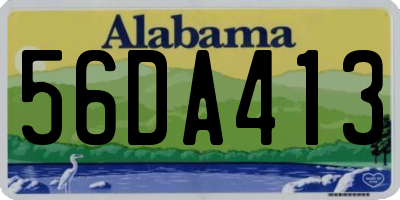 AL license plate 56DA413