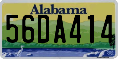 AL license plate 56DA414