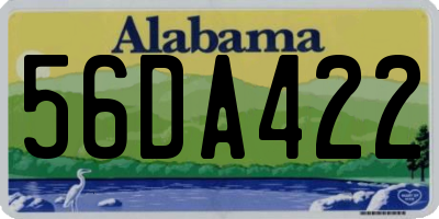 AL license plate 56DA422