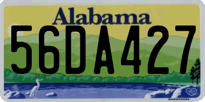 AL license plate 56DA427