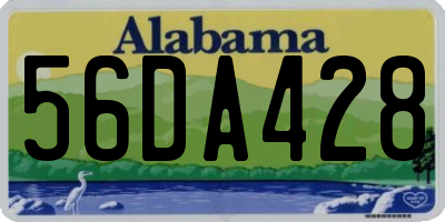 AL license plate 56DA428