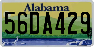 AL license plate 56DA429