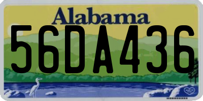 AL license plate 56DA436