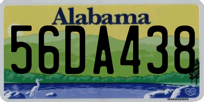 AL license plate 56DA438