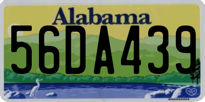 AL license plate 56DA439