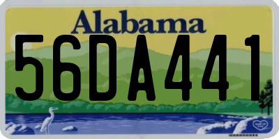 AL license plate 56DA441