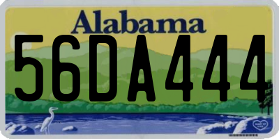 AL license plate 56DA444
