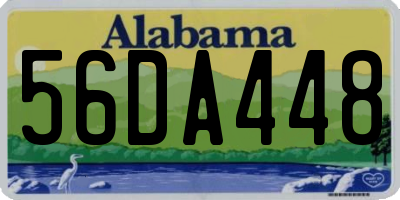 AL license plate 56DA448