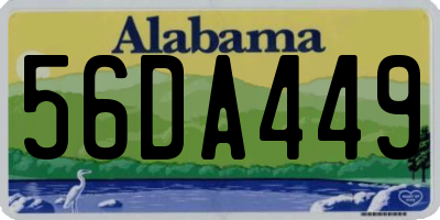AL license plate 56DA449