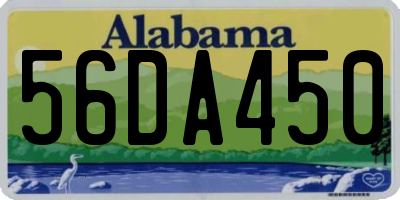 AL license plate 56DA450