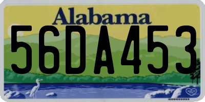 AL license plate 56DA453