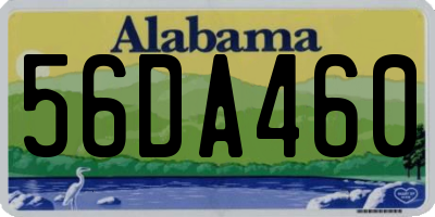 AL license plate 56DA460