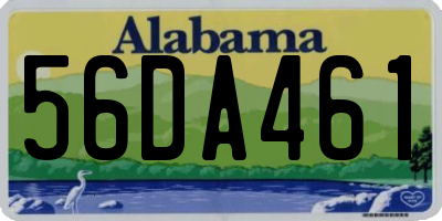 AL license plate 56DA461